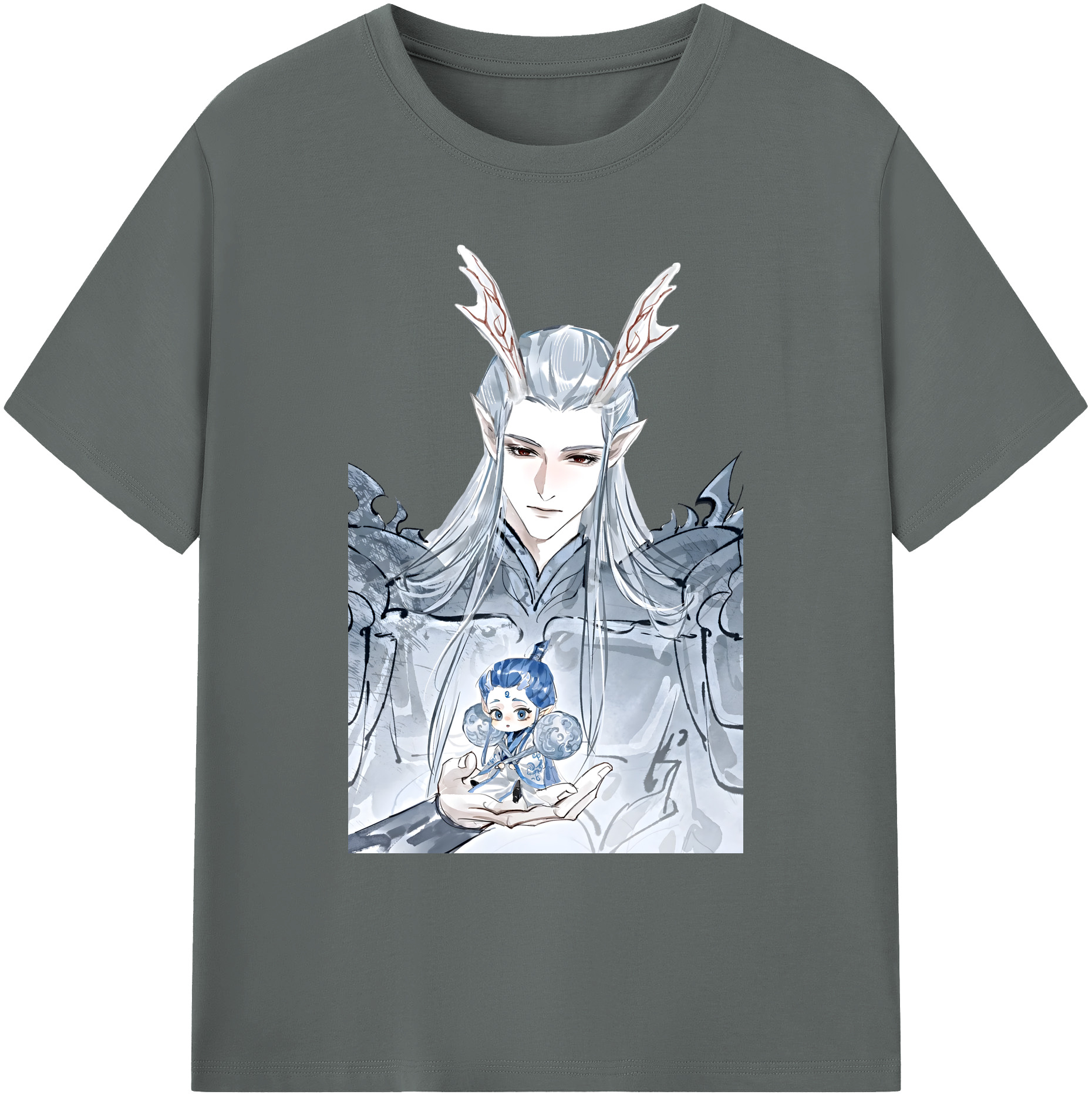 （画像用） Ne Zha 2 ナタ 魔童の大暴れ 綿100％ メンズ半袖Tシャツ｜肌触りやわらか＆通気性
